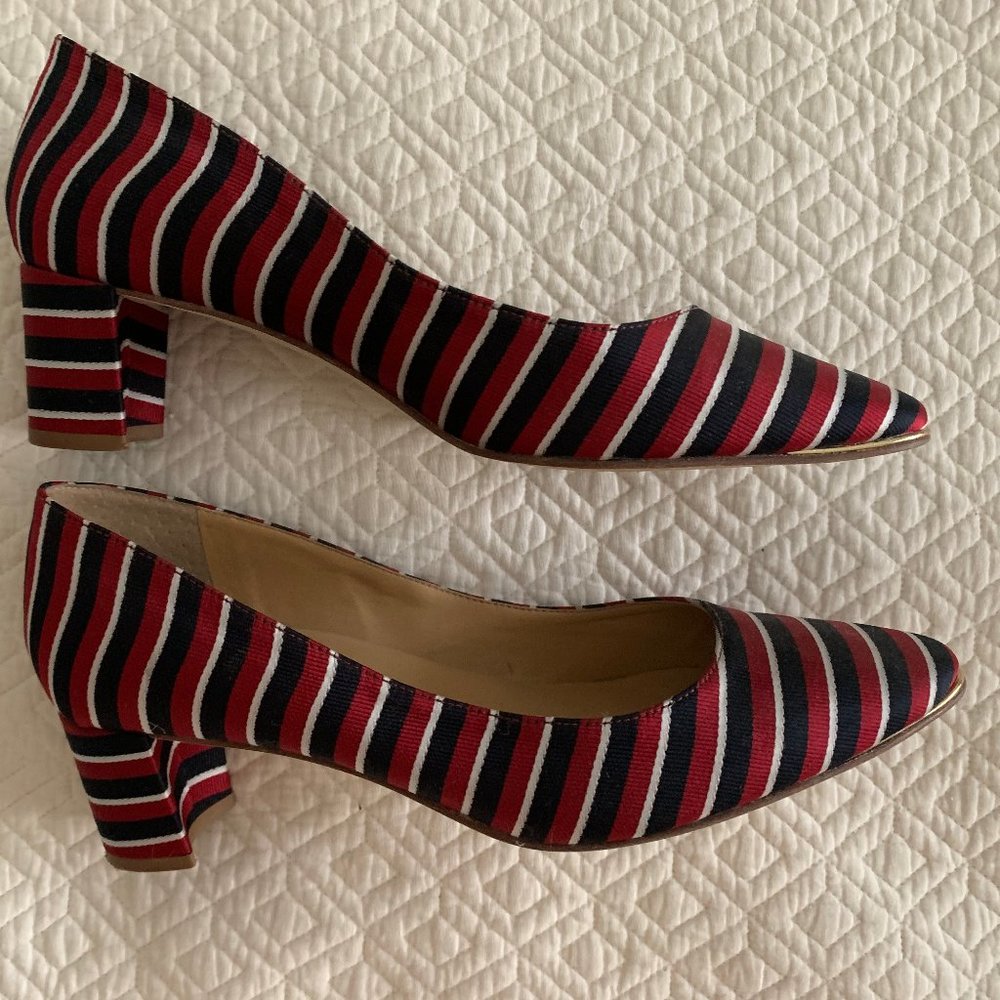 Talbots Kelsey Striped Block Heel